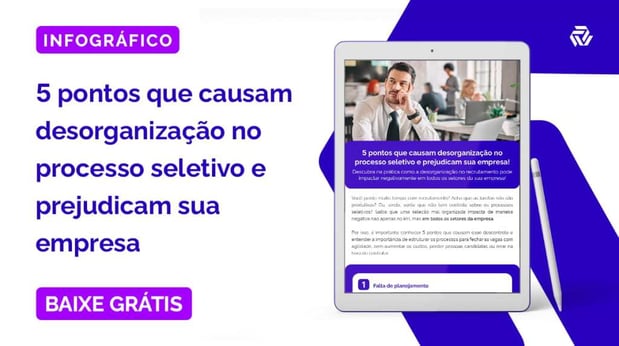 banner de material: 5 pontos de desorganização processo seletivo