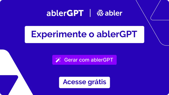 banner para cessar ablerGPT - IA da abler